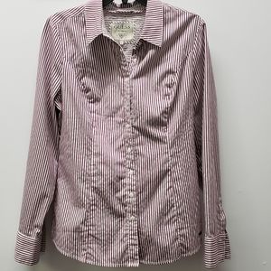 Guess button-down long sleeve striped shirt Size L